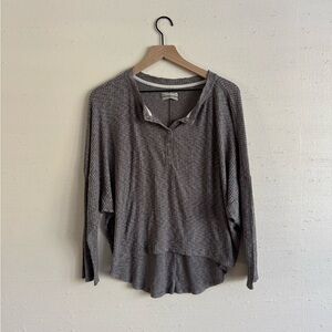 NWOT Urban Outfitters UO Jax Inside Out Notch Neck Oversized Top